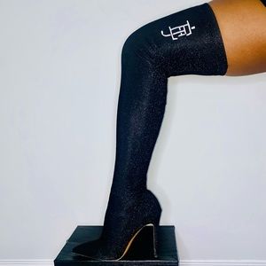 Sparkly Thigh High Boots 🖤